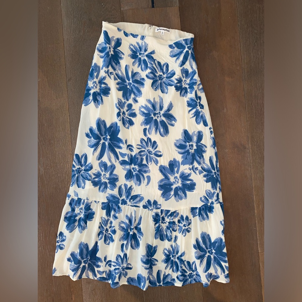 Reformation Floral Roma Skirt